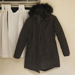 The North Face Parka, LG, Charcoal gray